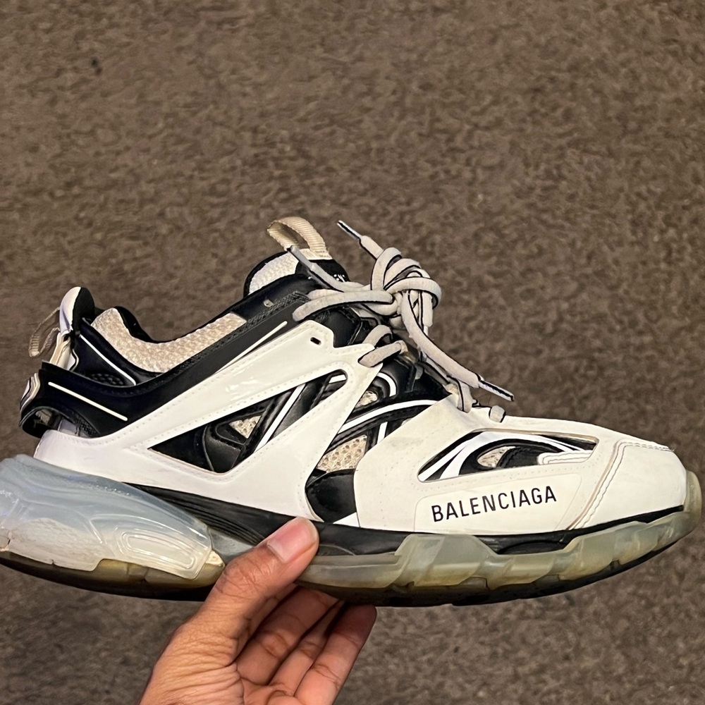 Balenciaga White and Black Sneakers